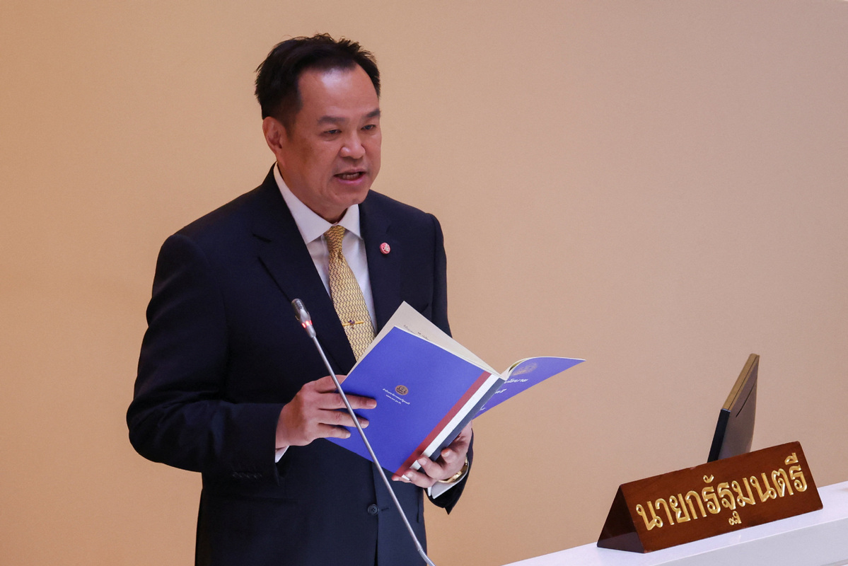 Thailand's PM spells out policy priorities